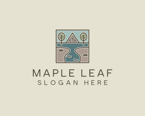 Outdoor Travel Lagoon  logo design