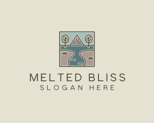 Outdoor Travel Lagoon  logo design