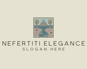 Outdoor Travel Lagoon  logo design