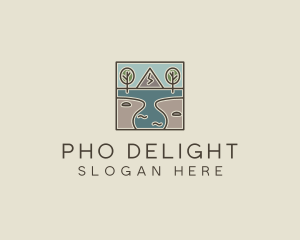 Outdoor Travel Lagoon  logo design