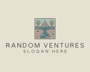 Outdoor Travel Lagoon  logo design