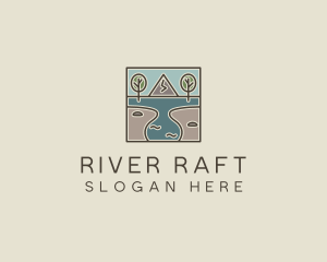 Outdoor Travel Lagoon  logo design