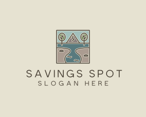 Outdoor Travel Lagoon  logo design