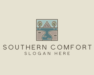 Outdoor Travel Lagoon  logo design