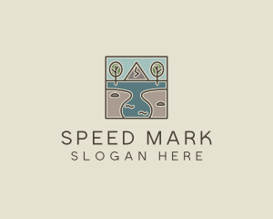 Outdoor Travel Lagoon  logo design