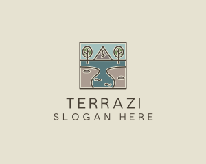 Outdoor Travel Lagoon  logo design