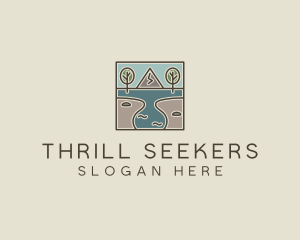 Outdoor Travel Lagoon  logo design