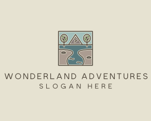 Outdoor Travel Lagoon  logo design