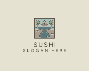 Outdoor Travel Lagoon  logo design