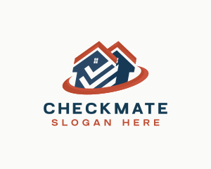 House Real Estate Checkmark logo design