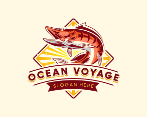 Ocean Fish Restaurant logo design