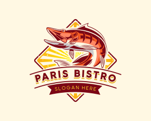 Ocean Fish Restaurant logo design