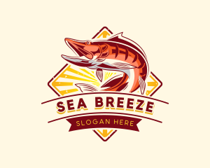 Ocean Fish Restaurant logo design