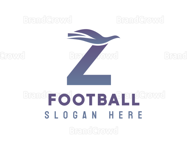 Blue Dove Letter Z Logo