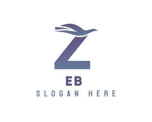 Blue Dove Letter Z Logo