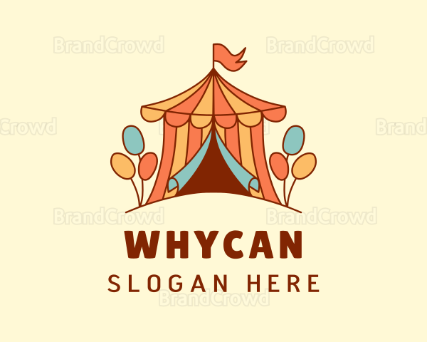 Fun Balloon Circus Tent Logo