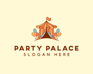 Fun Balloon Circus Tent logo design