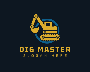 Excavator - Heavy Equipment Excavator logo design