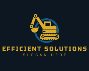 Heavy Equipment Excavator logo design