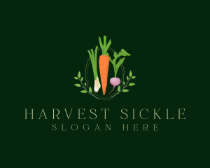 Vegetable Fresh Salad logo design