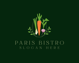 Vegetable Fresh Salad logo design