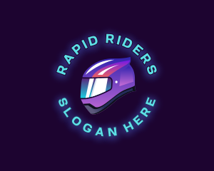 Motorcycle Rider Helmet logo design