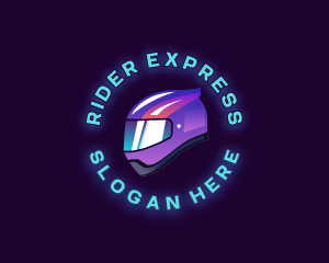 Rider - Motorcycle Rider Helmet logo design