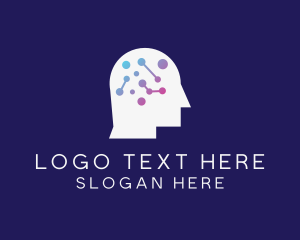 Neurologist - Artificial Intelligence Head logo design