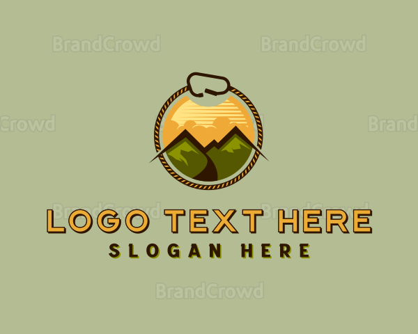 Mountain Outdoor Hiking Logo