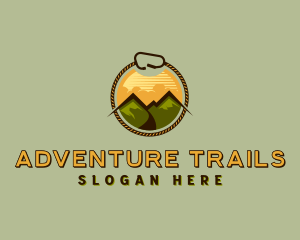 Mountain Outdoor Hiking logo design