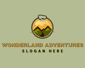 Mountain Outdoor Hiking logo design