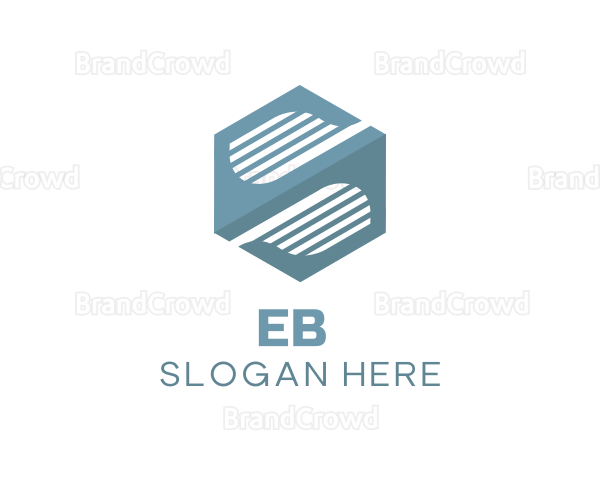 Modern Hexagon Company Letter S Logo