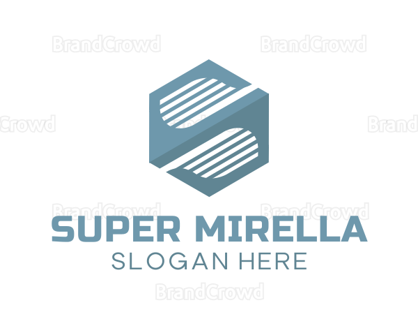 Modern Hexagon Company Letter S Logo