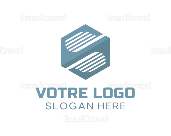 Modern Hexagon Company Letter S Logo