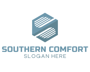 Modern Hexagon Company Letter S logo design