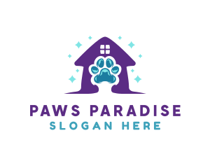 Animal Paw Shelter logo design