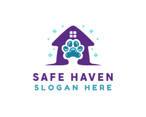 Shelter - Animal Paw Shelter logo design