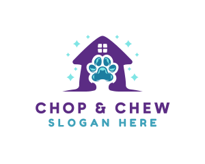 Shelter - Animal Paw Shelter logo design