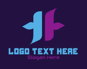 Letter Ax - Technology Pause Number 11 logo design