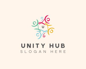 People Teamwork Organization logo design