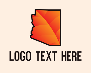 America - Arizona Red Leaf logo design