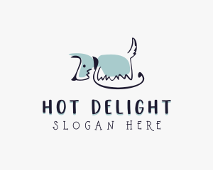 Terrier Dog Leash logo design