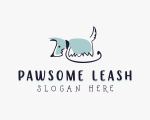 Terrier Dog Leash logo design