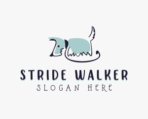 Terrier Dog Leash logo design