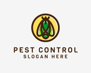 Cicada Insect Bug logo design