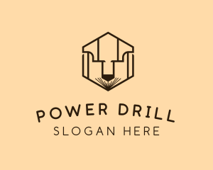 Engineer Laser Drill logo design