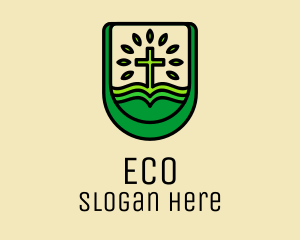 Green Eco Church  logo design