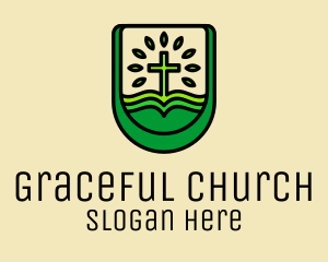 Church - Nature Religion Church logo design