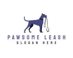 Pet Dog Leash logo design