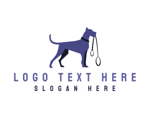 Pet Dog Leash Logo